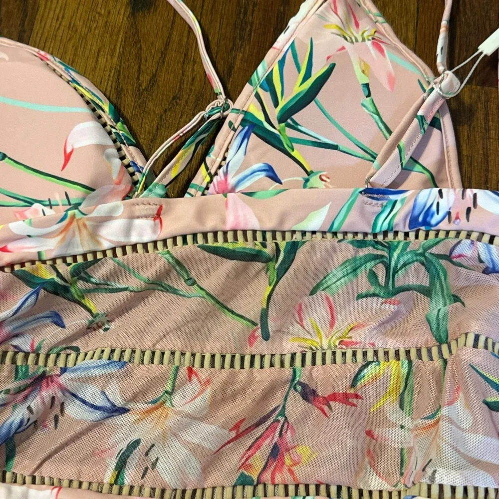 Floral Pink One-Piece Swimsuit